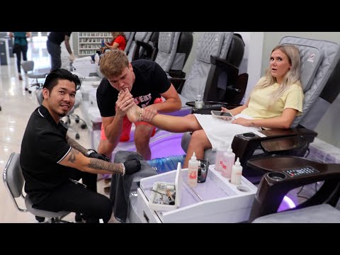 Sucking Toes During Pedicure Prank!