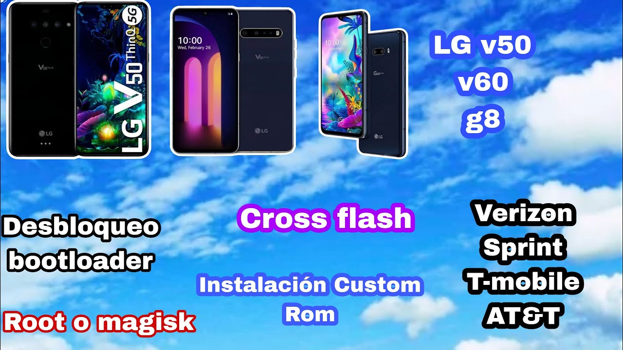 Aprende A desbloquear el bootloader , hacer root instalar el twrp e Rom en LG v50 v60 g8 g8x g8s