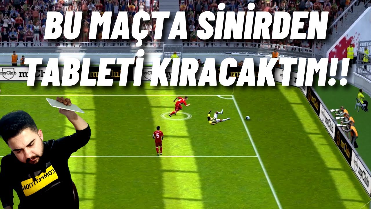 EN SİNİRLENDİĞİM MAÇ!! SİNİRDEN TABLETİ KIRACAKTIM!! PES 2021 MOBILE