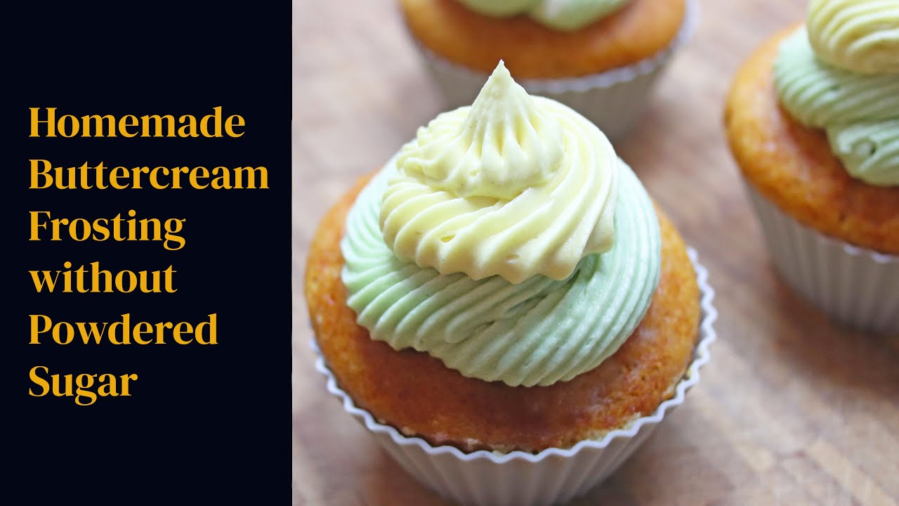 Homemade Buttercream Frosting without Powdered Sugar! 🧁 - YouTube