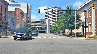 Driving Downtown  Montgomery  Alabama USA