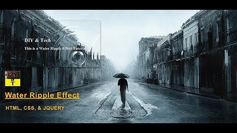 Water Ripple Effect in HTML, CSS and JQUERY