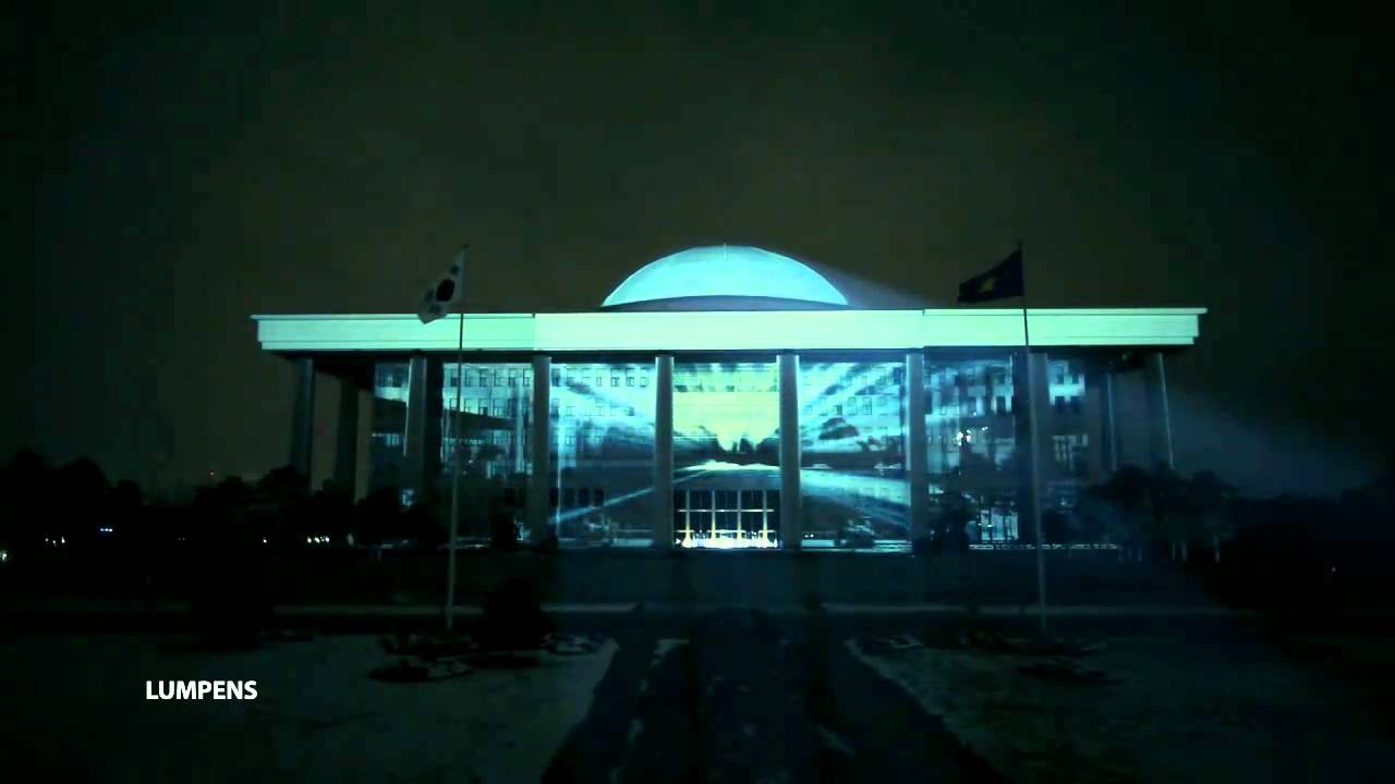 태권브이 전설의 국회의사당 돔 taekwon V  projection mapping.media facade