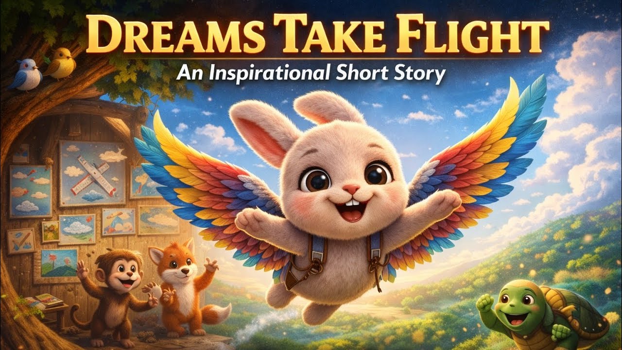 The Bunny Who Learned to Fly | Cute 3D Inspirational Story