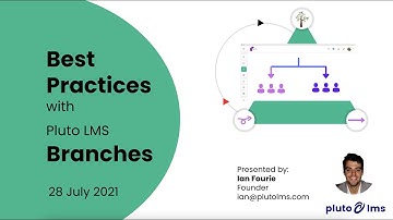 Webinar - Best Practices with Pluto LMS Branches - 28 July 2021