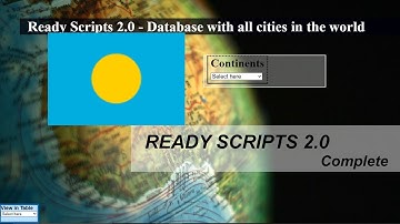 List of cities and provinces in Palau database - Ready Scripts 2.0