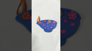 DIY Fun and Diwali  painting Ideas #shorts #viral #diyclay #diy #art