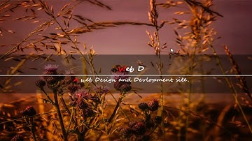 Intro Banner / Hero Image html css animation tutorial