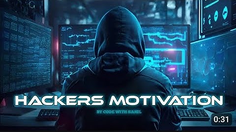 Hacker life style motivational video .@TheBharathacker_07