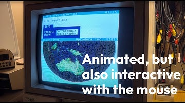 CGFX Earth animation and matrix image interaction