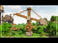 Minecraft how to build a medieval crane  tutorial