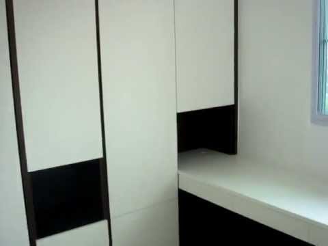 HDB-Blk221A-Jurong East-HWB-SingleX2 +Table+Wardrobe+Cabinets.HiddenWallBed.HiddenBed,WallBed