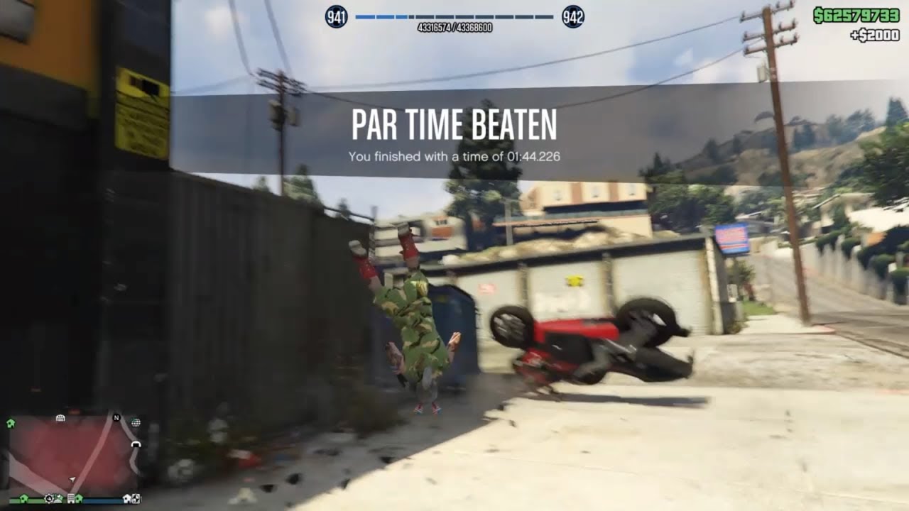 GTA Online Time Trial 25 Stab City (Hakuchou 144.226) YouTube