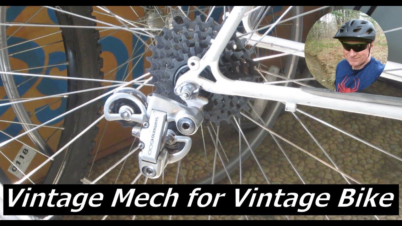 Haas Moeras te binden Vintage Shimano 600 Rear Derailleur For My Bianchi - YouTube