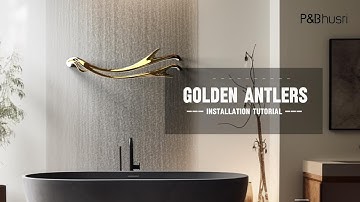 How To Install A Heated Towel Rail——P&Bhusri heated radiator Golden Antlers