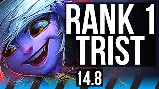 TRISTANA vs KATARINA (MID) | 16/0/6, Rank 1 Trist, Legendary, 1100+ games | TR Challenger | 14.8