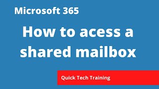 exchange online - how to access a shared mailbox via exchange online