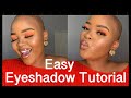 TWO COLOR EYESHADOW TUTORIAL FOR BEGINNERS || South African YouTuber