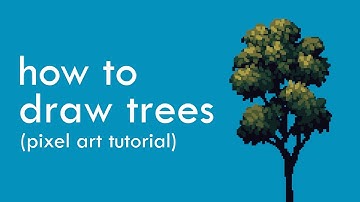 How to Draw Pixel Art Trees in 3 Minutes