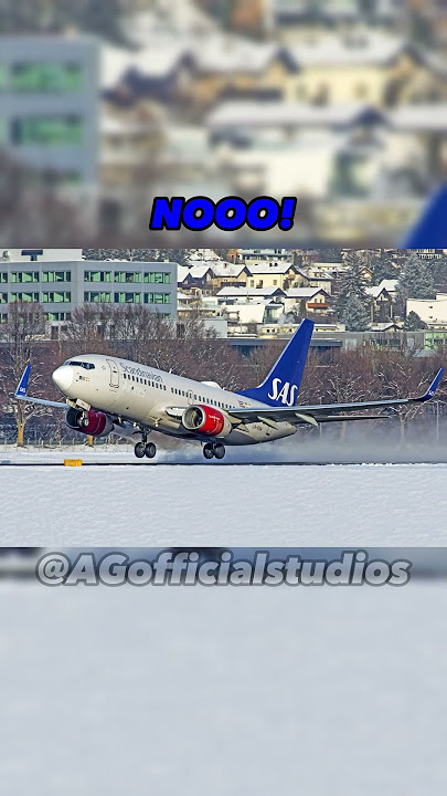 SAS Definitely Does NOT Like The Snow! 💀 #aviation #funny #meme #cute #shorts