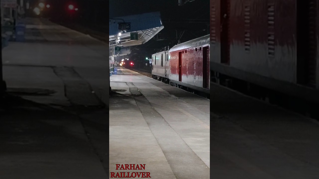 12164/MGR Chennai Central - Mumbai LTT SF Express Beautifully Departing From Arakkonam(SR)