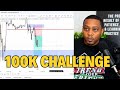 100k forex prop firm challenge  1st update live trading