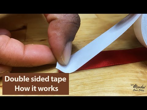 How does double sided tape work : How to peel double sided tape : How to  use double sided tape 