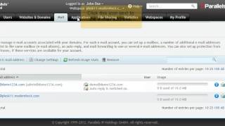 Plesk 11 End User - Webmail Access