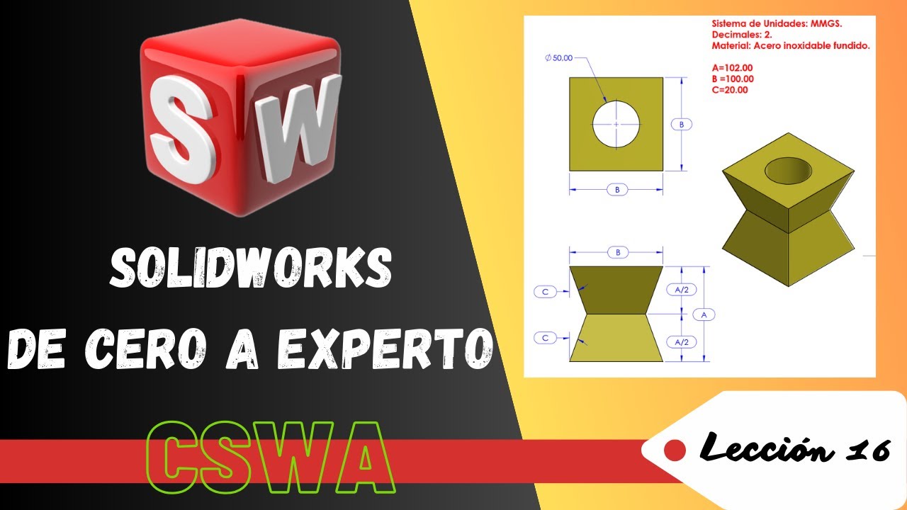 Curso SOLIDWORKS De Cero a Experto. Lección 16 - YouTube