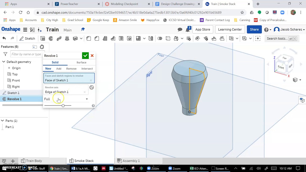 Onshape Revolve - YouTube