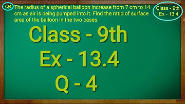 Class 9th , Ex - 13.4, Q 4 ( Surface Areas and Volumes ) CBSE NCERT