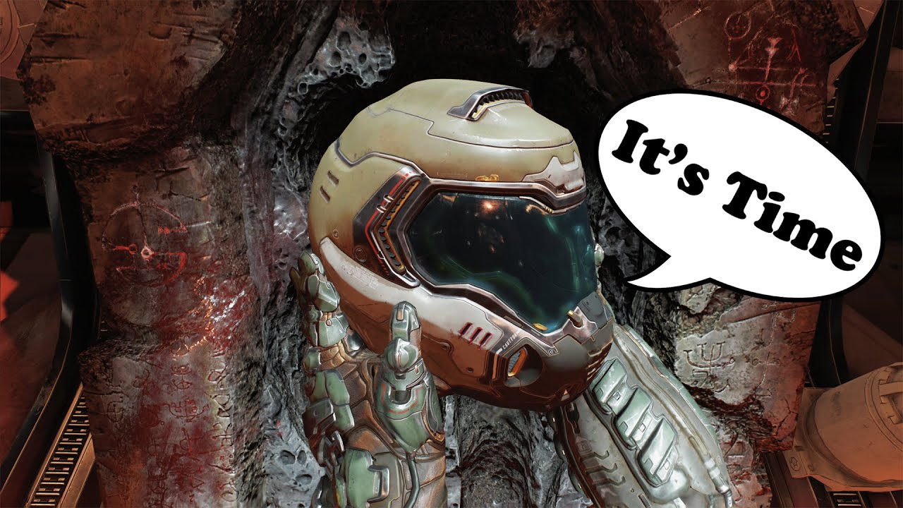 Every Scene Where Doom Guy Takes Off/Puts On His Helmet