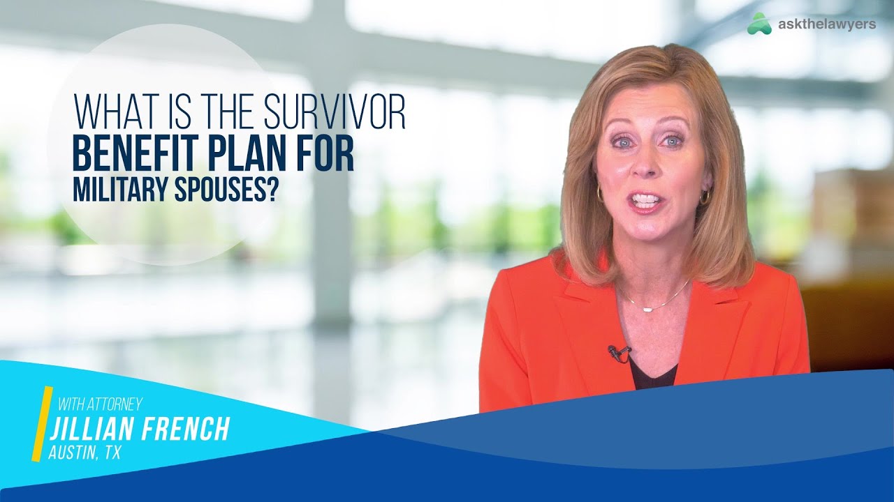 Military Spouses What Is The Survivor Benefit Plan YouTube