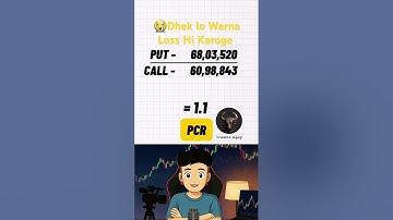 Put Call Ratio (PCR) Explained 📊 | Market Trend Ka Secret Indicator 🔥 #stockmarket #crypto