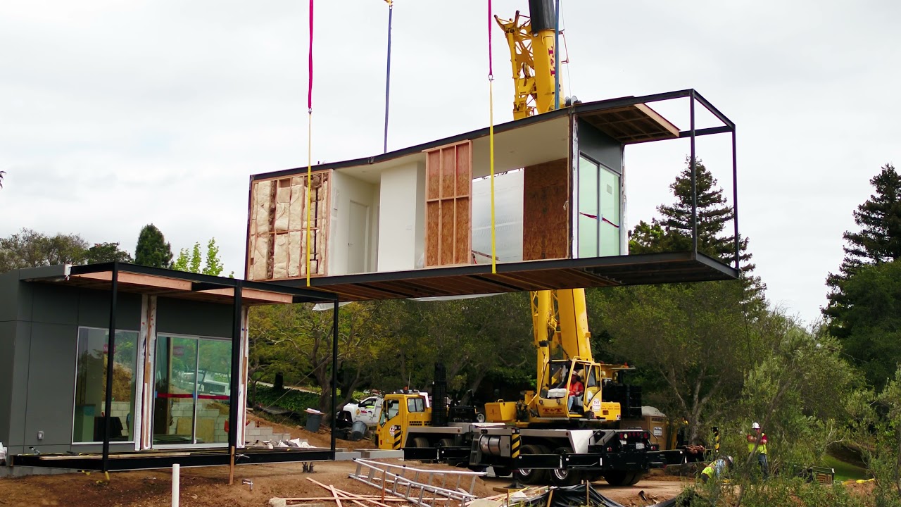 Whole Home Placed With Crane in 1 Day | Santa Barbara Custom Modular ADU