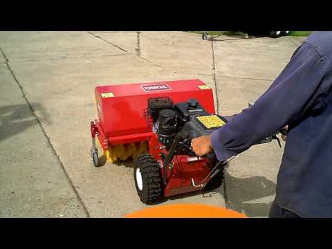 Yard Broom Powered Rotary Sweeper