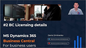 #2 Licensing Details - MS Dynamics 365 Business Central For Business Users [Pricing Explained]