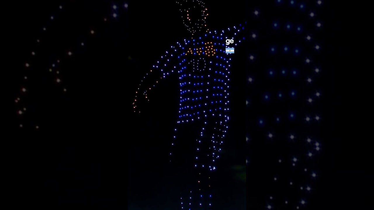 HOMENAGEM ESPETACULAR PARA LIONEL MESSI | #shorts | ge.globo