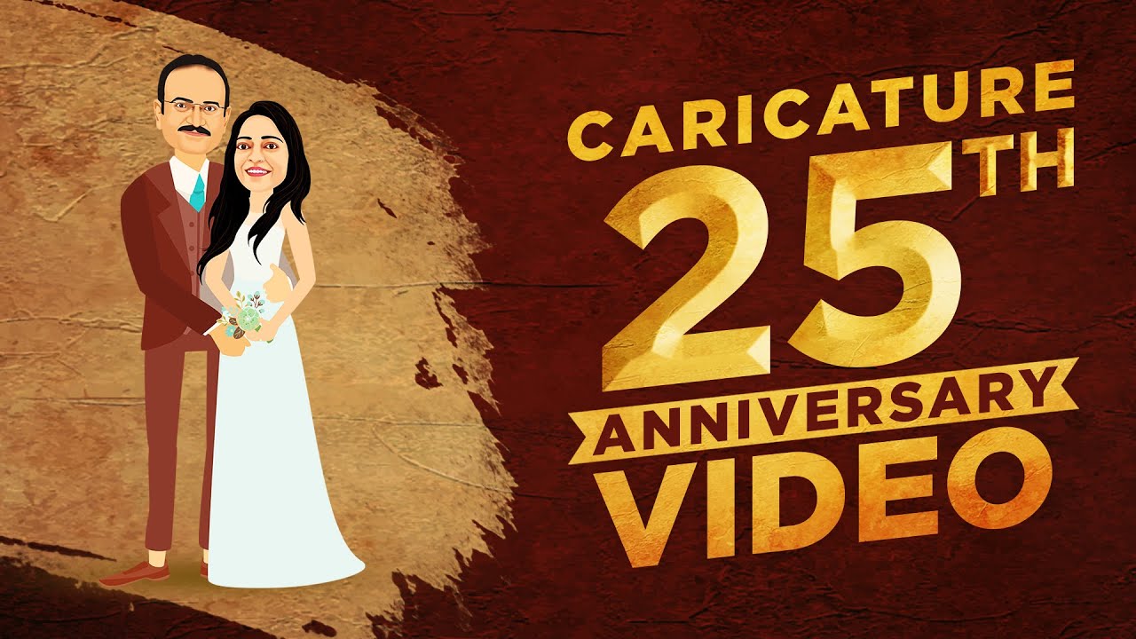 25th Wedding Anniversary Invitation | Wedding Anniversary Party Invitation Video (with Voice)