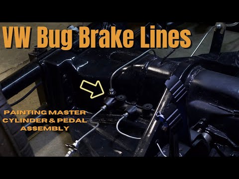 1969 VW Beetle Restoration- Master Cylinder Install, and Brake lines! DIY Tips!