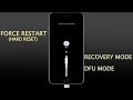 iPhone 11/11Pro/XS/XR/X/8 - How to Force Restart(hard reset) enter/exit recovery and DFU mode