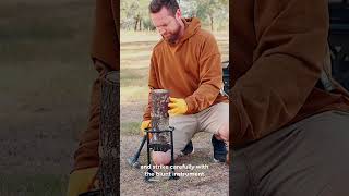 Firewood Splitter effortlessly turns logs into perfect firewood #shorts