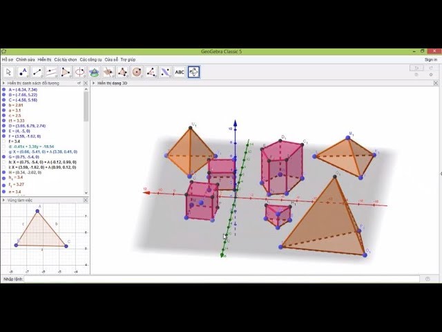 Tuts Hướng dẫn vẽ hình học không gian bằng GeoGebra