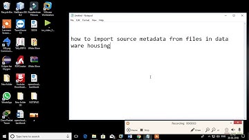 how to import source metadata from files in data ware housing