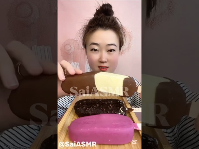 Vanilla Magnum Icecream|Strawberry Icecream|Magnum Icecream|Chinese Icecream|Eating asmr Mukbang