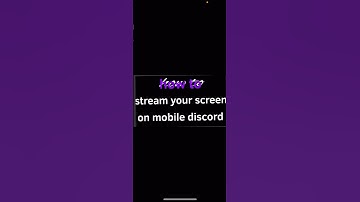 How to stream on phone discord