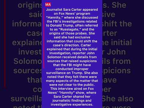 Sara Carter Fox News Photos
