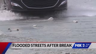 Water main break causes traffic chaos and crash in St. Louis Noticias