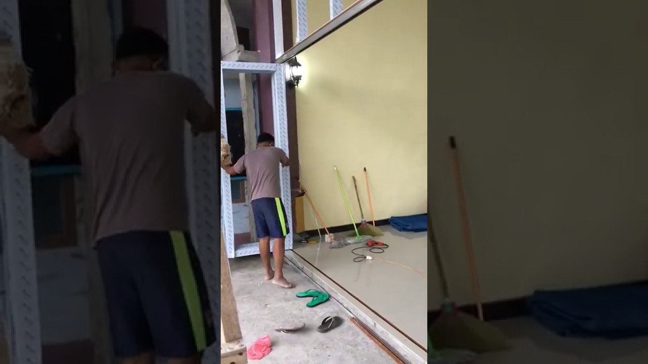 Cara pemasangan  pintu  lipat  aluminium YouTube