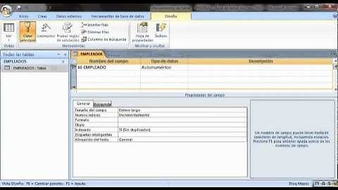 Acces 2007   Base de Datos   tablas, relaciones, consultas, formularios e informes Part 1 4